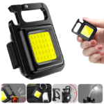 Rechargeable Mini Flashlight with COB Glow, USB Emergency LED Light for Camping and Outdoor Activities