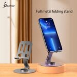 ZSAUTHREE 360° Rotating Adjustable Foldable Mobile Phone Stand – Ergonomic Design, Portable, Compatible with All Smartphones