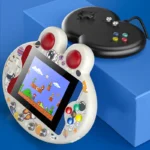 Portable Mini Console with 5-Inch Screen, Wired Controller, and AV Cable