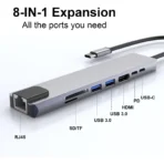 Type-C to HDTV 8 in 1 multiport adapter - Image 5