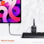 MOXOM PD25W + QC18W Fast Charging Wall Adapter with Built-in Type-C & Lightning Cable (MX-HC248) - Image 3