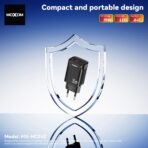 MOXOM GaN 35W Dual Port Fast Charger (USB-C + USB-A) – MX-HC242 - Image 2