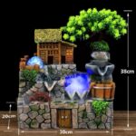 نافورة ماء مع إضاءة LED للديكور