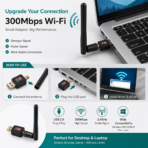WiFi USB Adapter 300M - Image 2