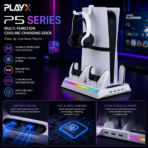 PLAYX PS5 RGB Cooling & Charging Dock - Image 2
