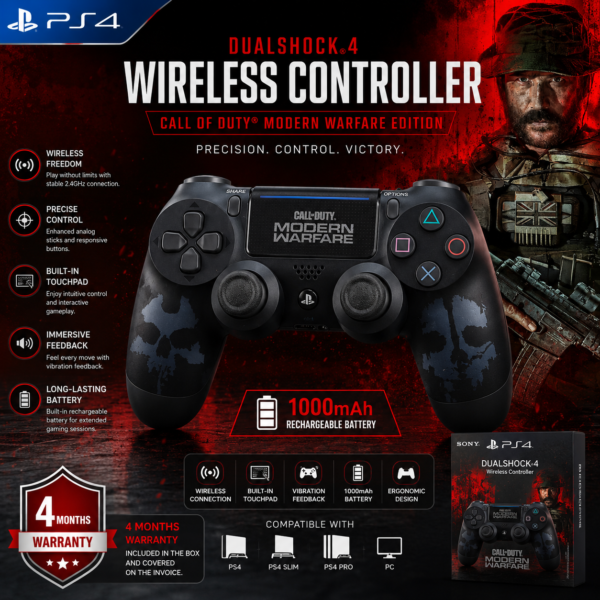 PS4 DualShock 4 Modern Warfare Edition Controller