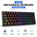 G101D 60% Mechanical Keyboard – Blue Switch - Image 3