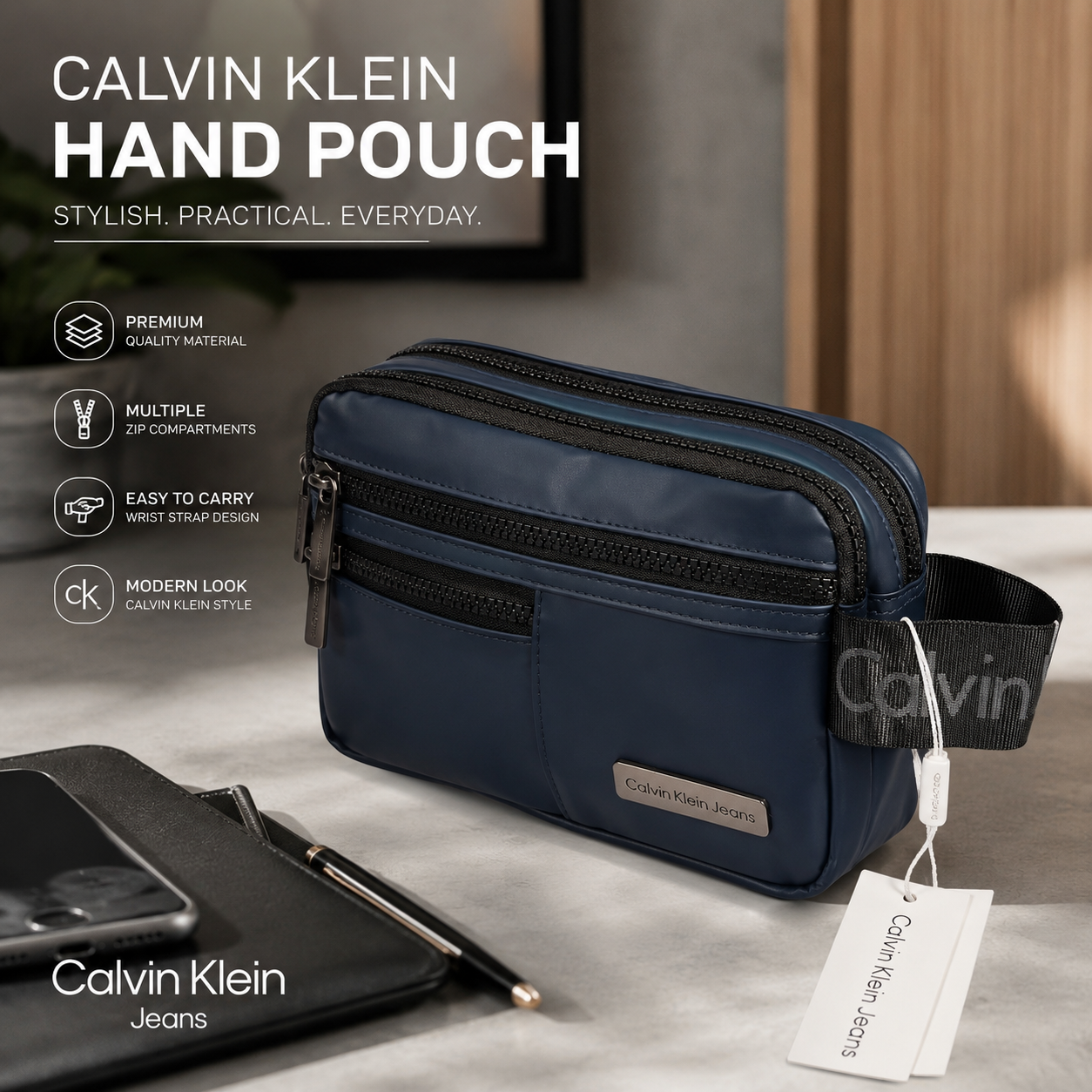 86e285b4-91d6-4c7c-a2a3-1ac84b78bd6b Calvin Klein Waterproof Hand Pouch - Image 1