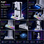 PLAYX PS5 RGB Cooling & Charging Dock - Image 3
