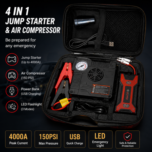 Jump Starter and air compressor