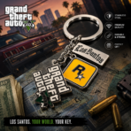 GTA 5 Stainless Steel Keychain - Image 2