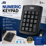 USB Numeric Keypad 19-Key for Laptop & PC