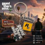 GTA 5 Stainless Steel Keychain
